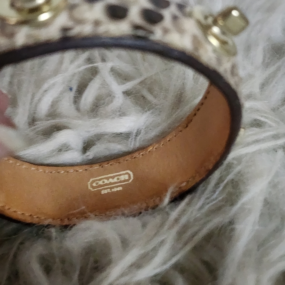 Coach Snakeskin Kisslock Bracelet - Picture 7 of 10